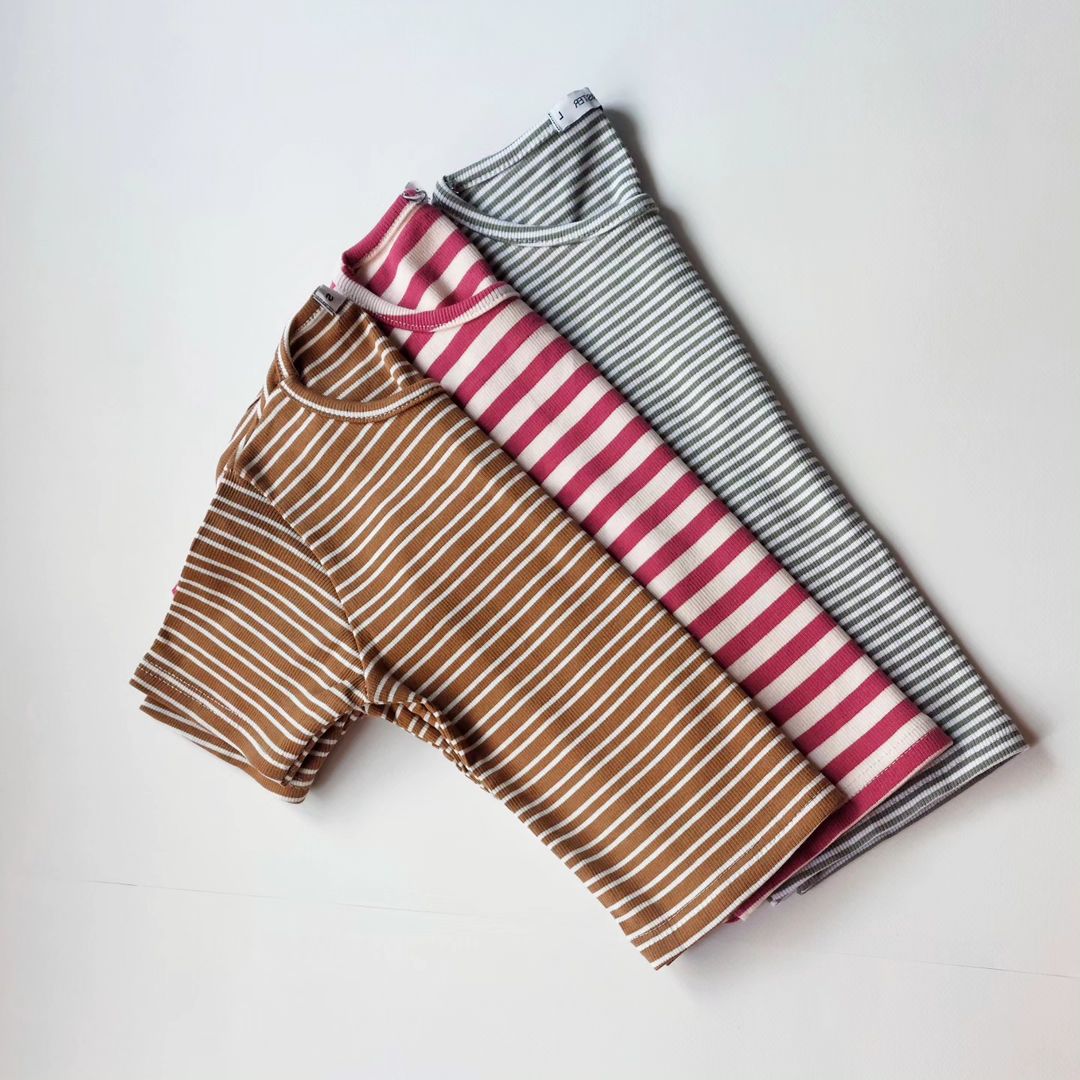 کراپ راه راه تیشرتی وارداتی برند اف بی سیستر