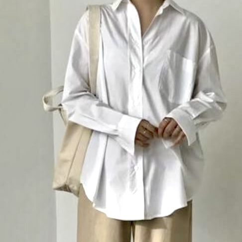 شومیز بیسیک سفید (شومیز سفید ساده)